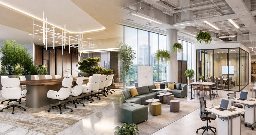Office Interiors by Pranavi Constructions Bangalore